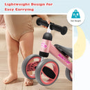 Baby Balance Bike in Pink for Toddlers Aged 1-2 Years with 4 Wheels, 47x20x37.5cm