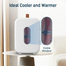 10L Mini Fridge Portable Cooler and Warmer in White for Home, Car, and Camping