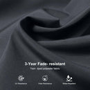 Grey 3m x 4m Cantilever Outdoor Umbrella with 360-Degree Rotation