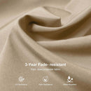 Beige White Cantilever Outdoor Umbrella 3m x 4m with 360-Degree Rotation