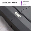 82cm Black Offset Patio Umbrella Base - Sand/Water Filled Square
