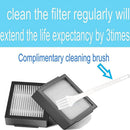 Replacement Filter Brush Parts Set for iRobot Roomba E Series & I Series Vacuum Cleaners, 36-Piece, Black