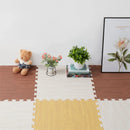 Natural Wood Interlocking Heavy Duty EVA Foam Gym Flooring Mats - 60x60cm - 24 Tiles