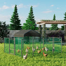 Extra Large Green Chicken Coop Cage 300x600cm with Waterproof Cover and Walk-In Design