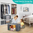Large Navy Blue Quilt Storage Bags, 60x40x35cm, 6-Pack, Durable Non-Woven Fabric