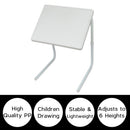 Adjustable Foldable Laptop Table Tray Steel MDF
