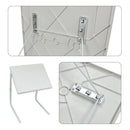 Adjustable Foldable Laptop Table Tray Steel MDF