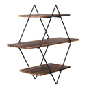 Vintage Rustic Wooden Floating Shelves