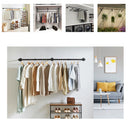 Industrial Iron Pipe Clothes Rail Vintage Wall Shelf