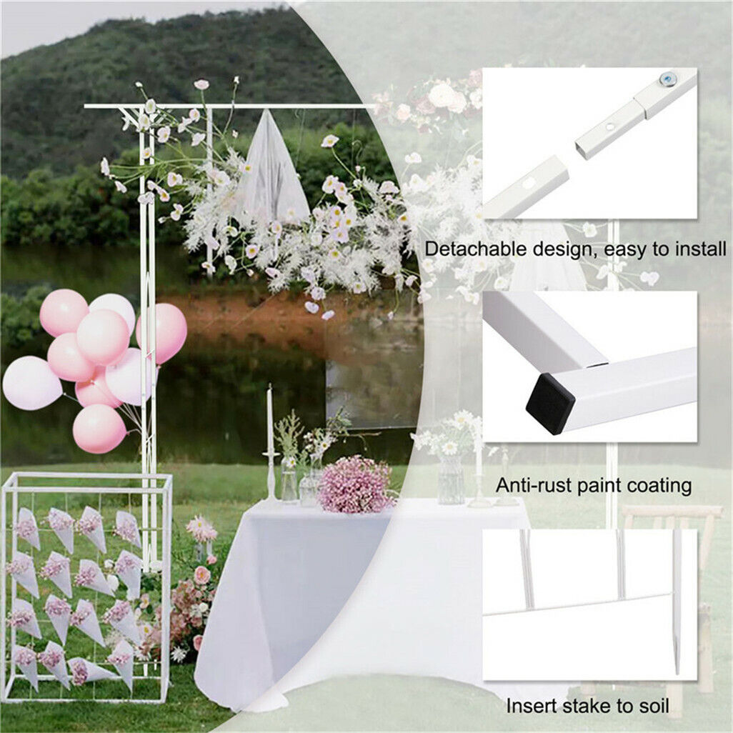 Stereoscopic Metal Garden Arch Arbor Wedding Pergola Trellis