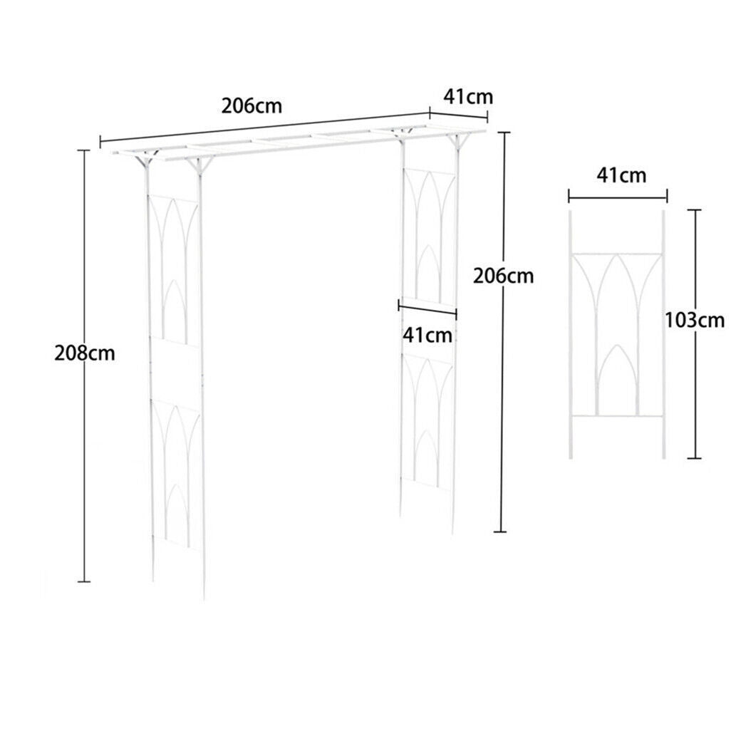 Stereoscopic Metal Garden Arch Arbor Wedding Pergola Trellis