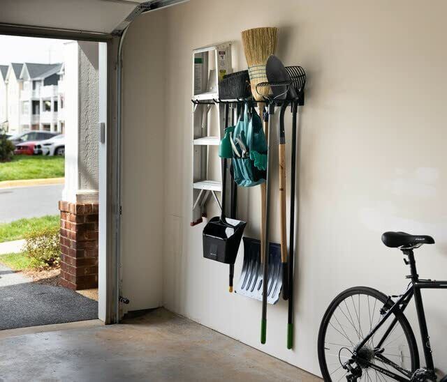Wall Mounted Tool Rack Heavy Duty Garage Organizer