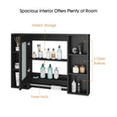 Bathroom Mirrored Cabinet Wall Storage Organizer