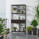 Rustic Accent Bookshelf 90CM Wide Plant Display Rack