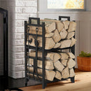 Iron Log Holder Indoor Heavy Duty Firewood Rack 180kg