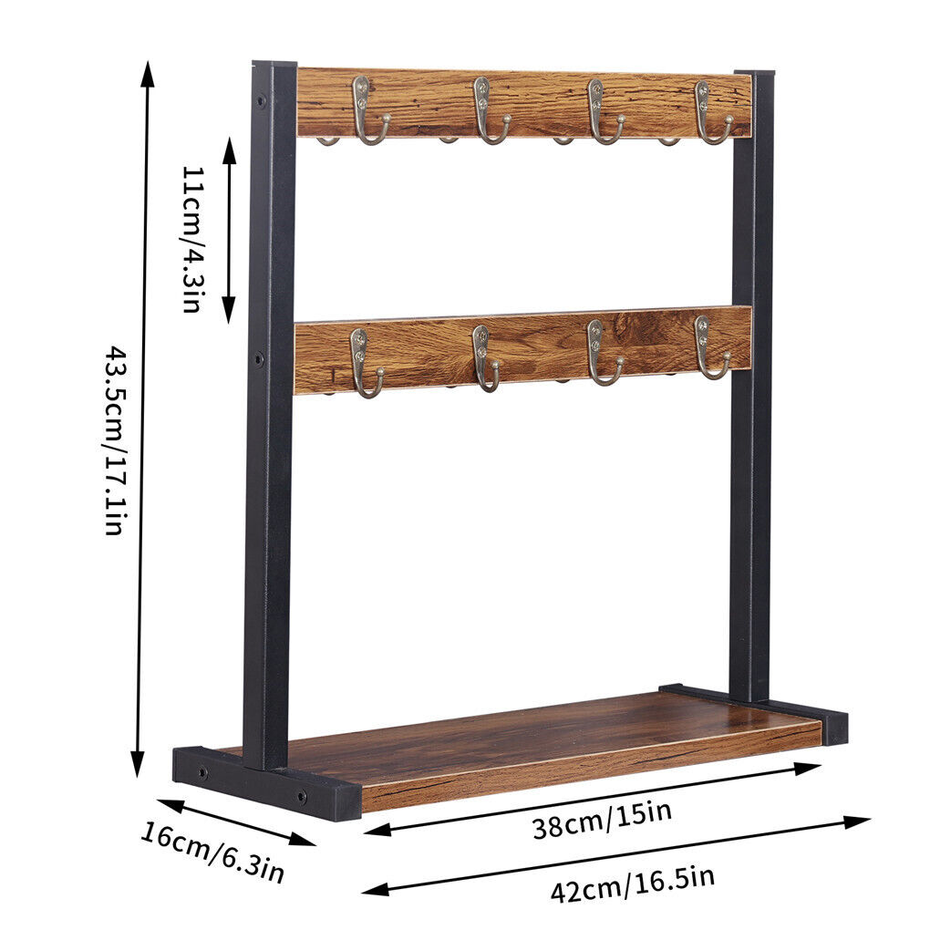 Coffee Mug Holder Stand 43.5cm High, 42cm Wide Kitchen Organizer