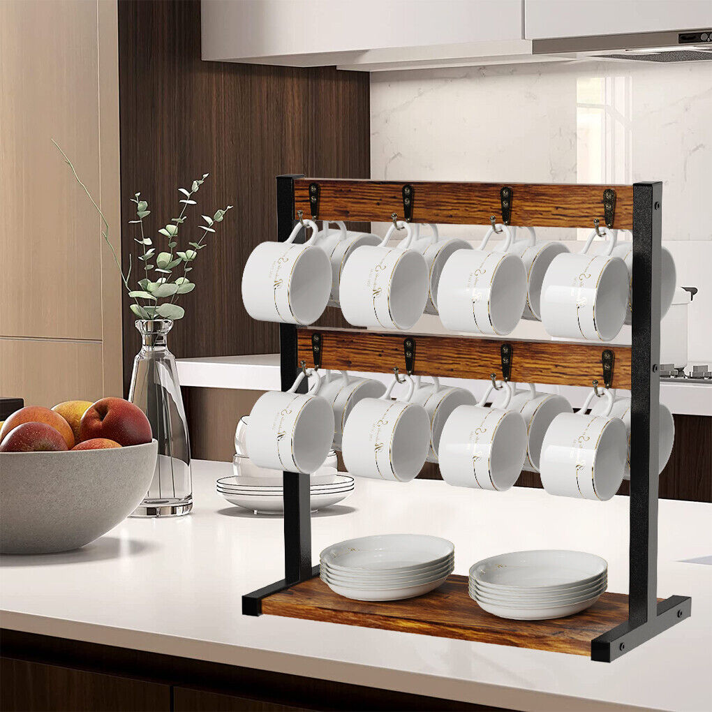 Coffee Mug Holder Stand 43.5cm High, 42cm Wide Kitchen Organizer