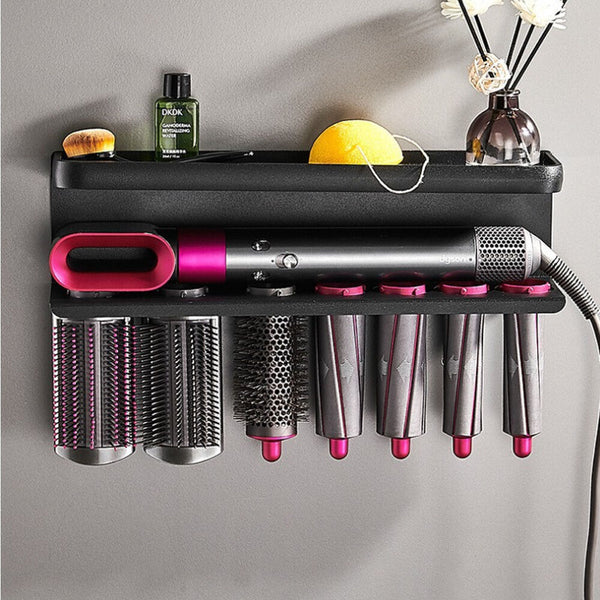 Black Space Aluminum Wall Mount Holder for Dyson Airwrap