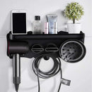 Magnetic Wall Mount Hair Dryer Holder for Dyson - Black Metal