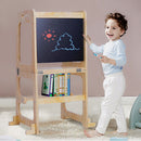 Wooden Toddler Step Stool Learning Tower Kitchen Safety