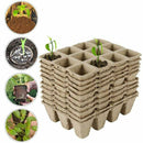 10pcs Biodegradable Seedling Trays 12-Hole Garden Starter