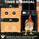 Automatic Chicken Coop Door Opener with Gate Light Sensor Remote
