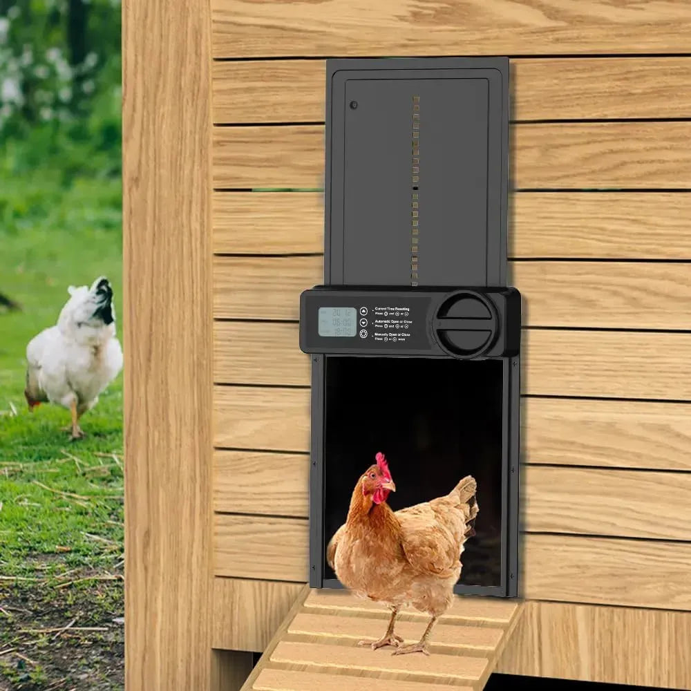 Automatic Chicken Coop Door Opener with Gate Light Sensor Remote