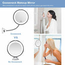 10X LED Magnifying Makeup Mirror 360° Rotation