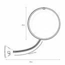 10X LED Magnifying Makeup Mirror 360° Rotation