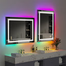 600x800mm LED Bathroom Mirror RBG Anti-Fog Aluminum