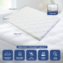 Double Bamboo Memory Foam Mattress Topper 7-Zone 8cm