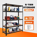 Heavy Duty Steel Warehouse Shelving Rack Storage 180cm