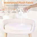 Luxury Round Pet Sofa Bed 40cm Soft Cushion Anti-skid