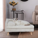 Luxury Pet Sofa Bed 70cm Rectangular Soft Cushion Anti-skid
