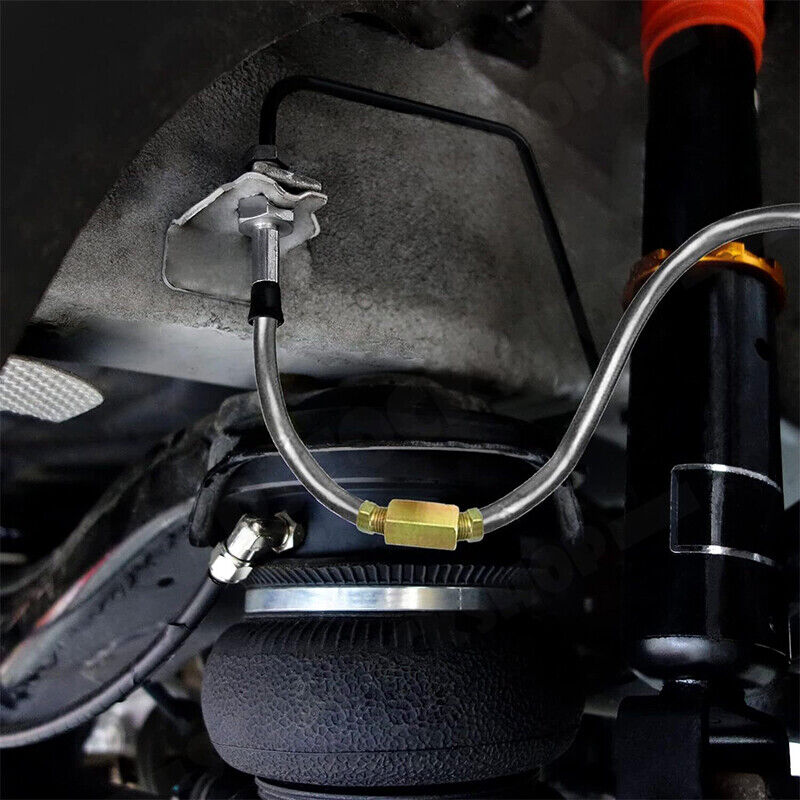 25Ft 3/16'' OD Steel Zinc Brake Line Tubing Kit 150MPa +32 Fittings