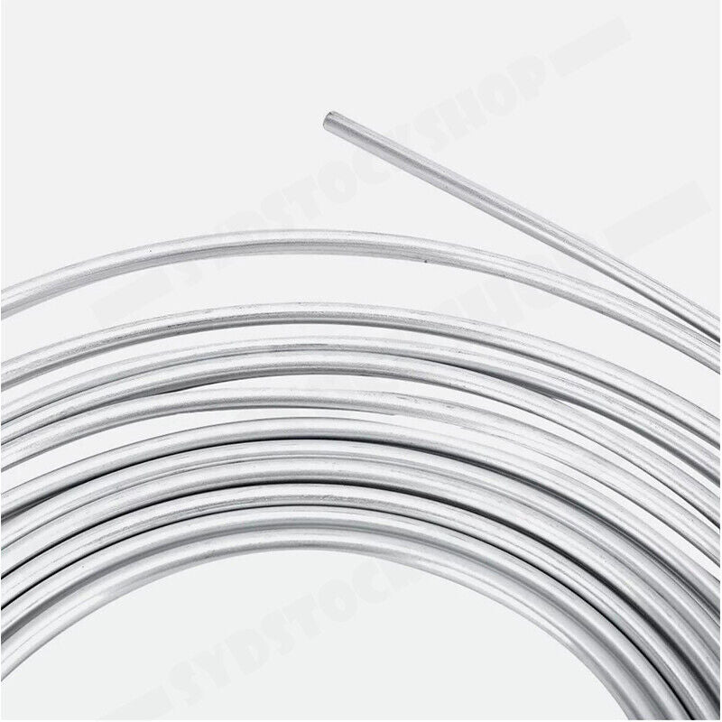 25Ft 3/16'' OD Steel Zinc Brake Line Tubing Kit 150MPa +32 Fittings