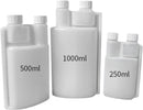 10-Pack 500ml Plastic Twin Chamber Bottles with Tamper Evident Caps