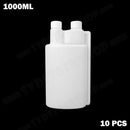 1000ml Plastic Twin Chamber Bottle 10Pcs Tamper Evident Cap