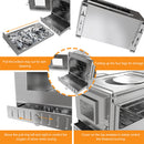 Stainless Steel Wood Burner Stove for Camping w/ Chimney & Bag