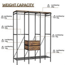 XXL Heavy Duty Wardrobe Closet w/ Shelf, Drawer & Rack