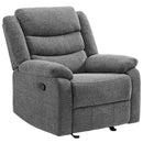 Fabric glider recliner