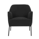 Hugo upholstered armchair black
