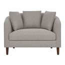 Accent Chair with Storage Ottoman