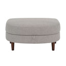 Accent Chair with Storage Ottoman