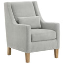 Fabric accent chair