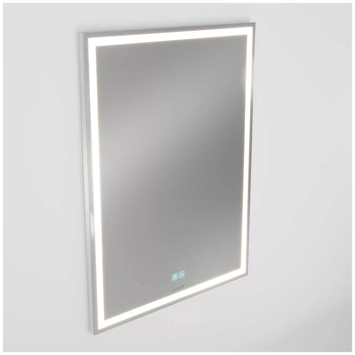 Aurea integrated led plug in wall mirror