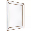 Zeta wall mirror large antique gold