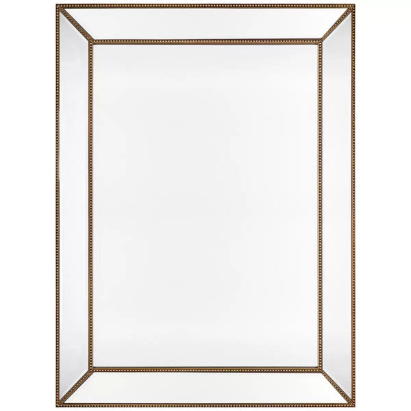 Zeta wall mirror large antique gold