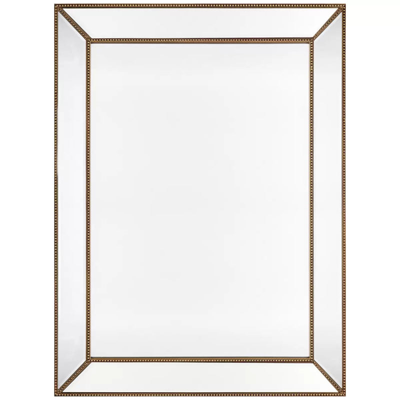 Zeta wall mirror large antique gold