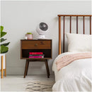 White Globe Fan Circulator in Charcoal Grey with 32.8m² Coverage